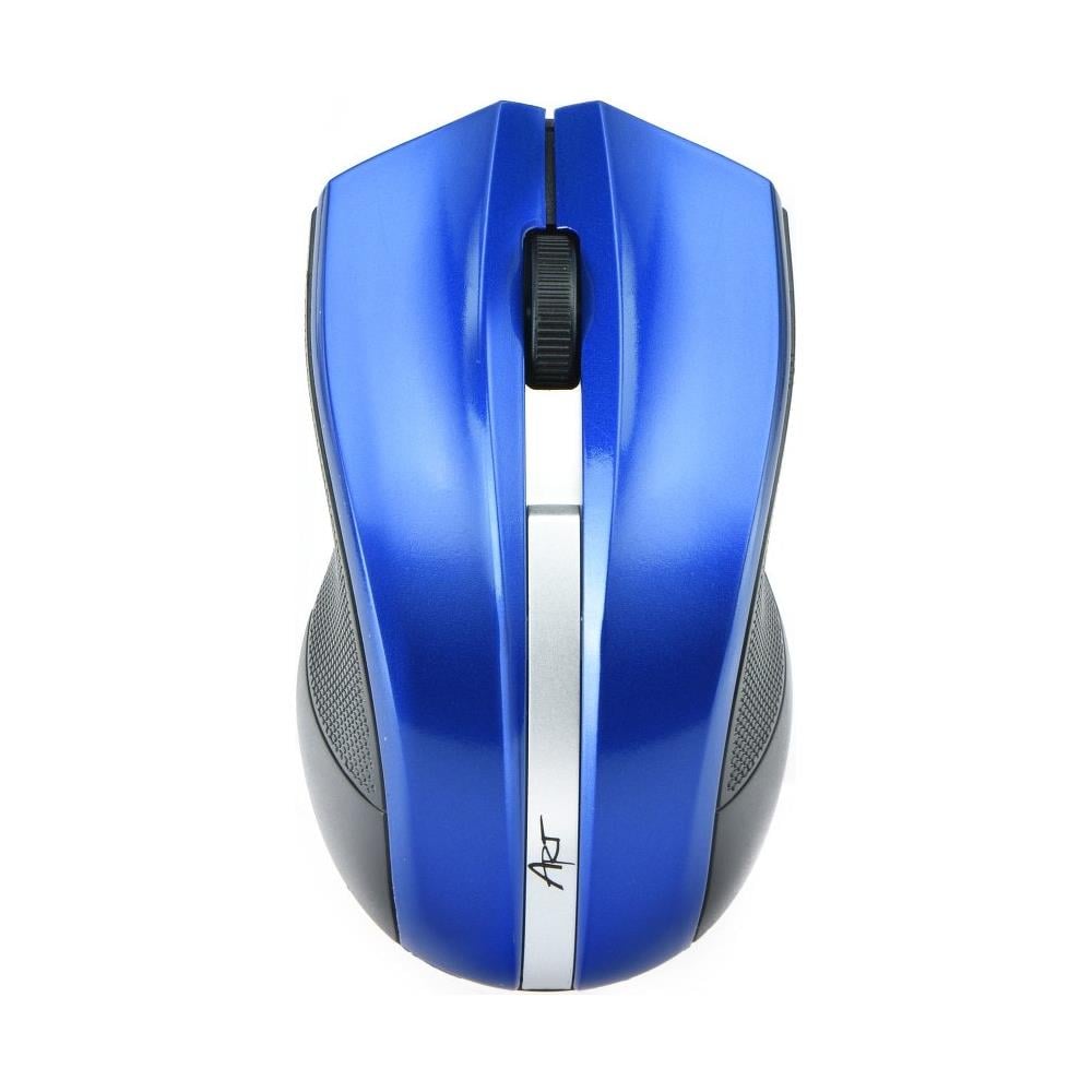 Art Wireless Mouse Wireless Cordless Optical 3-pulsante Del Mouse Usb Compatibile Con Laptop, Notebook, Pc, Del Computer In Blu - Foto 1