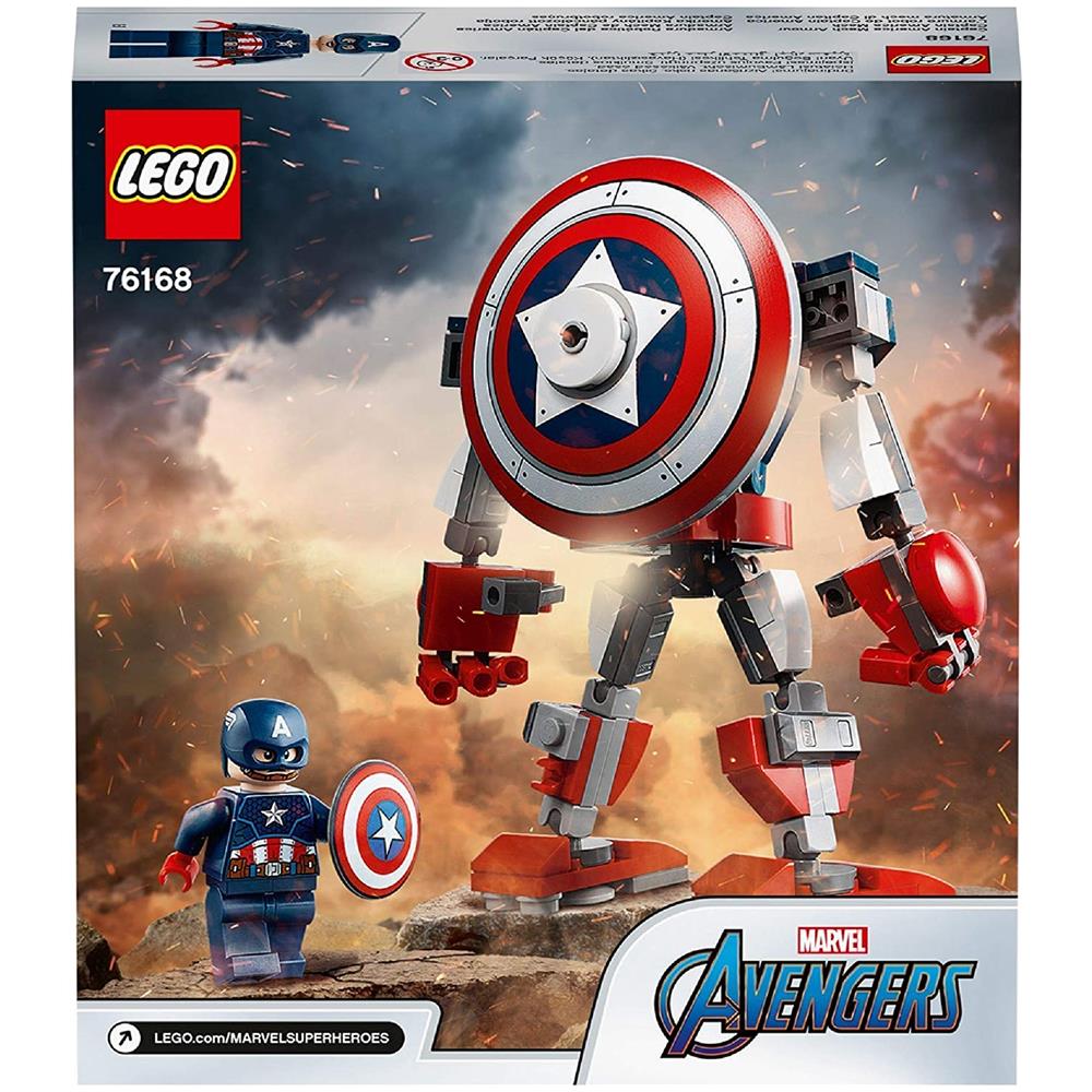 76168 - Super Heroes - Marvel Avengers Armatura Mech di Capitan America Action Figure - Foto 6