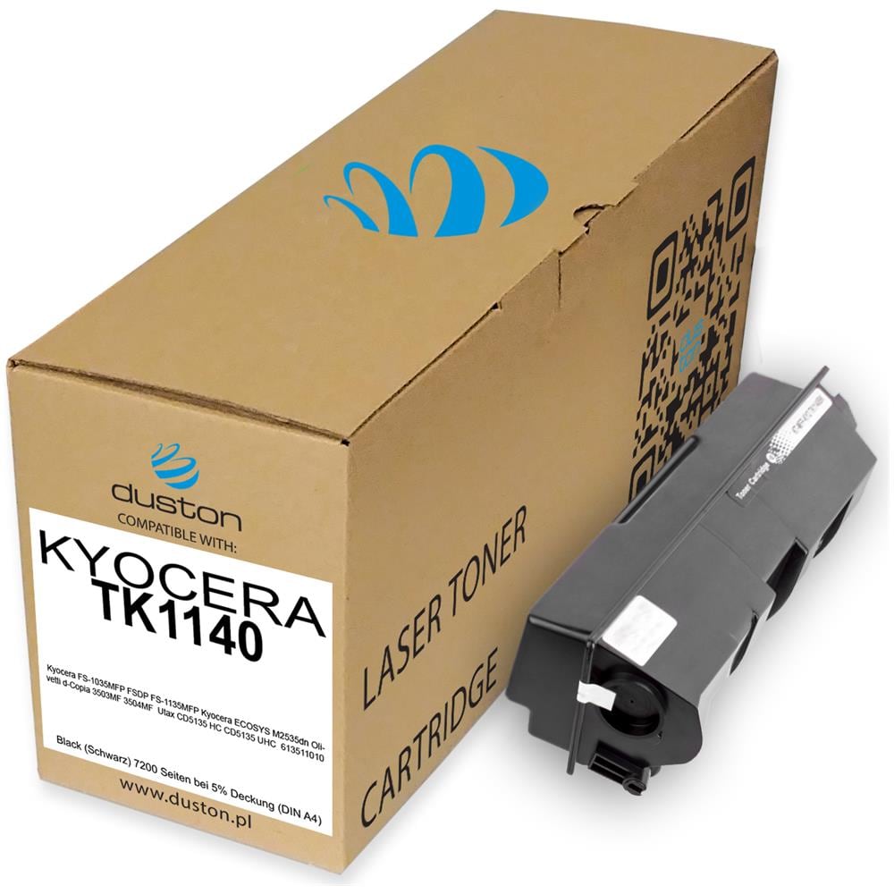 TONER COMPATIBILE - 5x Tk1140, Tk-1140 Negro Compatible Con Kyocera Fs1035mfp Fs1135mfp M2535dn - Foto 2