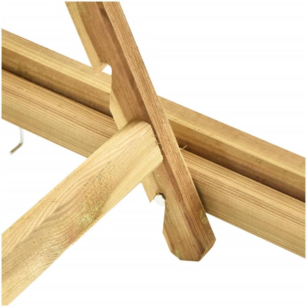 Lettino Prendisole in Legno di Pino Impregnato - Foto 7