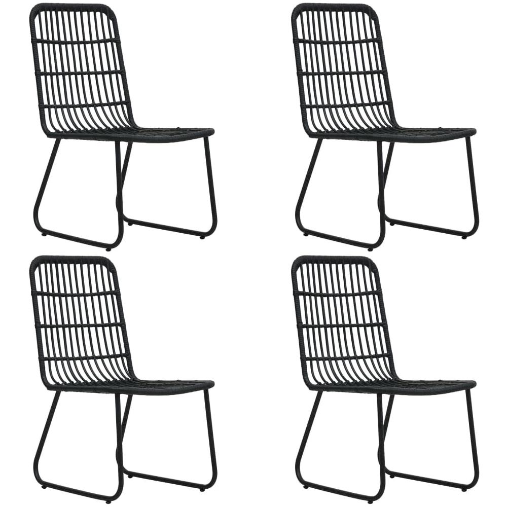 Set Da Pranzo Da Giardino 5 Pz In Polyrattan E Vetro - Foto 2