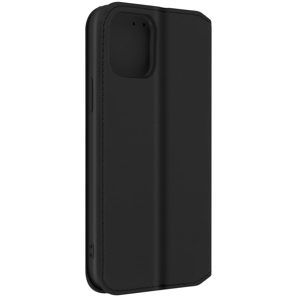 Custodia Folio Iphone 12 Pro Max Portafoglio Funzione Supporto Video Nera - Foto 2