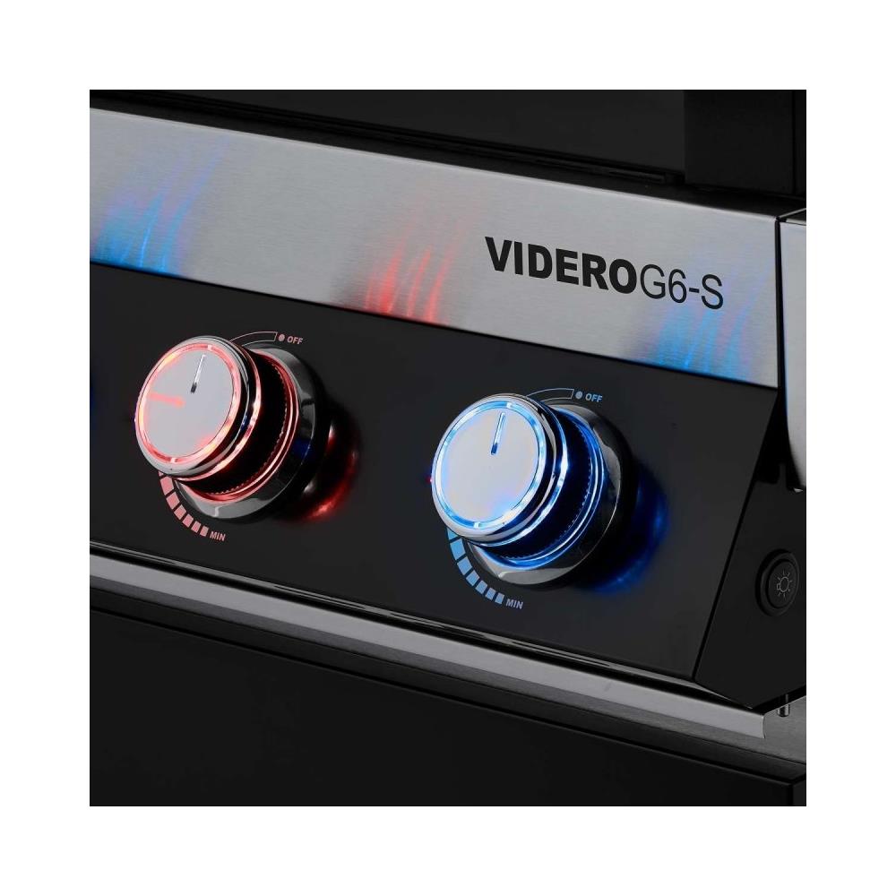 Barbecue A Gas Bbq Station Videro G6-s Vario+ 6 Bruciatori + Bruciatore Laterale + Primezone A Infrarossi Colore Nero 25532 - Foto 5