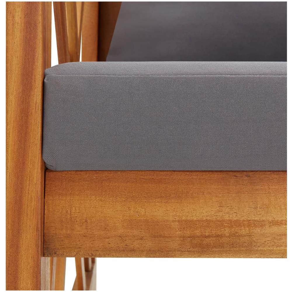 Set Divani da Giardino 2 pz con Cuscini in Massello di Acacia - Foto 4