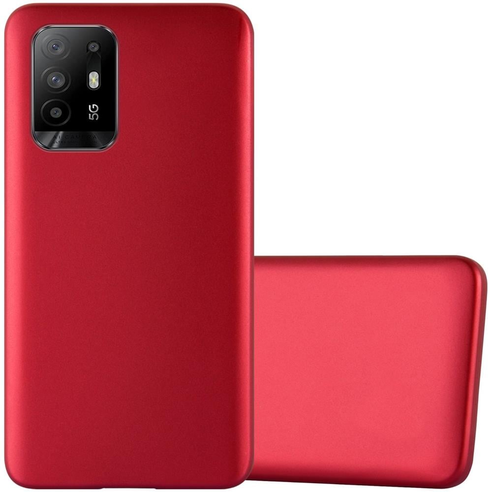 Custodia Compatibile Con Oppo A94 5g In Rosso Metallico - Coperchio Protettivo In Silicone Tpu Flessibile - Foto 1