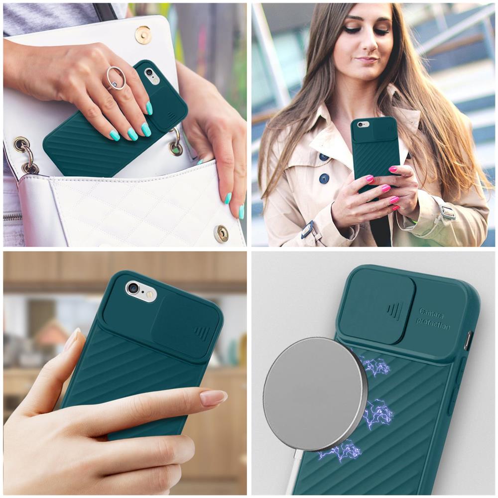 Custodia Compatibile Con Apple Iphone 6 / 6s In Verde Opaco - Coperchio Protettivo In Silicone Tpu Flessibile E Con Protezione Per La Fotocamera - Foto 8