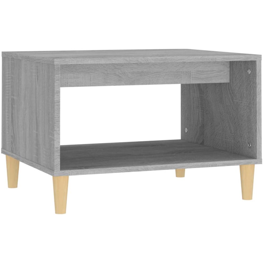 Tavolino da Salotto Grigio Sonoma 60x50x40 cm Legno Multistrato - Foto 1