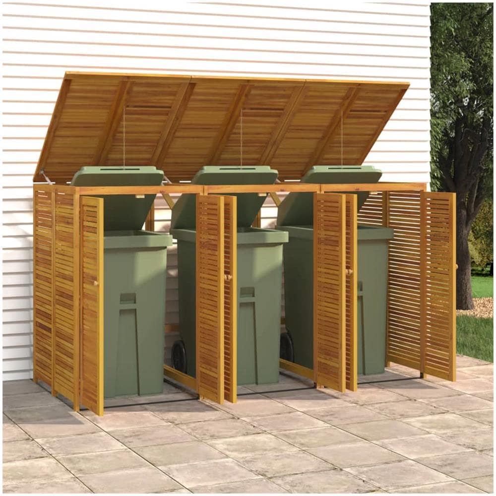 Copribidone Triplo 210x89x117 Cm In Legno Massello Di Acacia - Foto 1