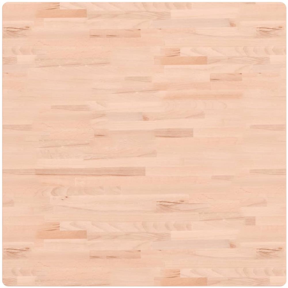 Piano Per Tavolo 90x90x1,5 Cm Quadrato Legno Massello Di Faggio - Foto 2