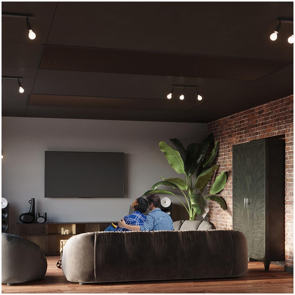 Lampada Da Soffitto Fornes 2 Nero Sl. 1121 - Minimalista Lampade Da Soffitto Nero 13.5x33x6 Cm - Foto 1