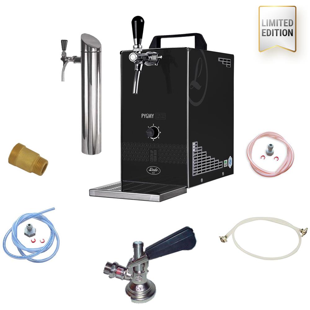 Set Completo - Spillatore Birra Con Pompa A Membrana - Pygmy 25/k Limited Edition, Dispenser Birra, Macchina Per Birra 1-linea, 35 Litri /h - Incl. Torre Di Erogazione, Green Line, Keg:key, Keg - Foto 1