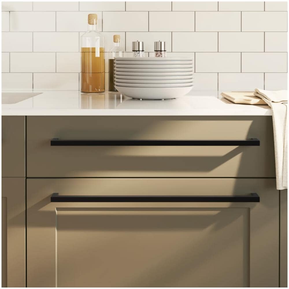 Maniglie per Mobili 20 pz Nere 480 mm in Acciaio Inox - Foto 1