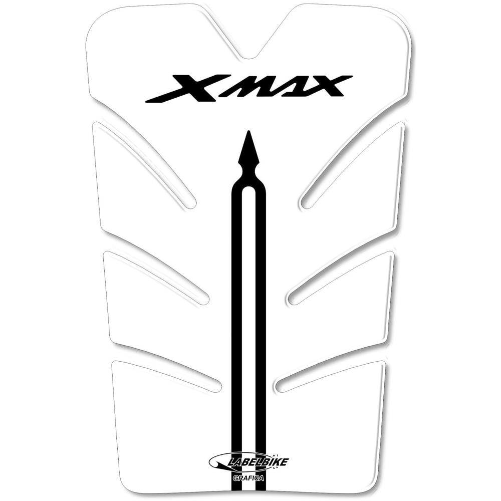 Adesivo 3D Sportello Serbatoio X Max Paraserbatoio Per Scooter Yamaha Xmax 2010-2013 Bianco - Foto 1