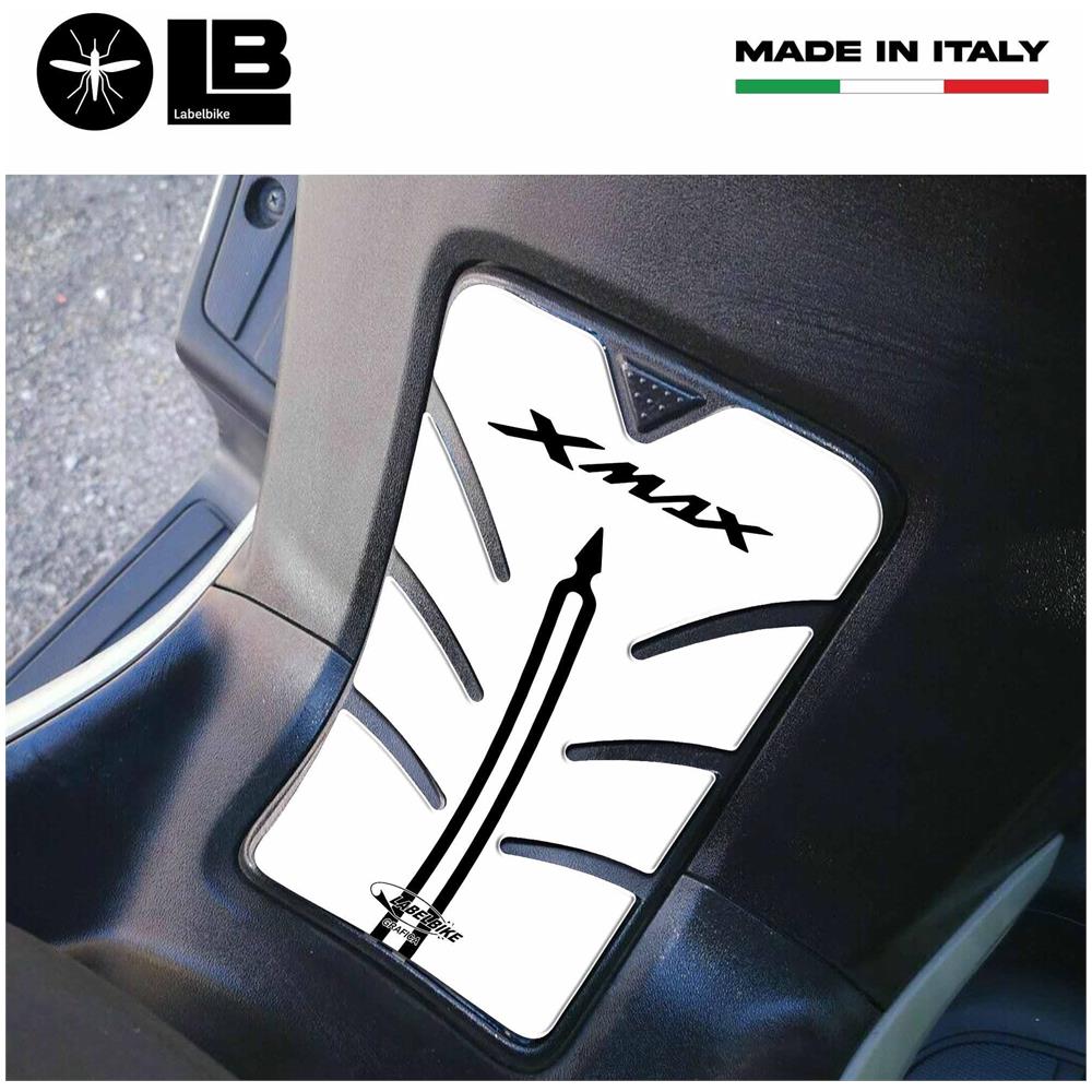 Adesivo 3D Sportello Serbatoio X Max Paraserbatoio Per Scooter Yamaha Xmax 2010-2013 Bianco - Foto 2