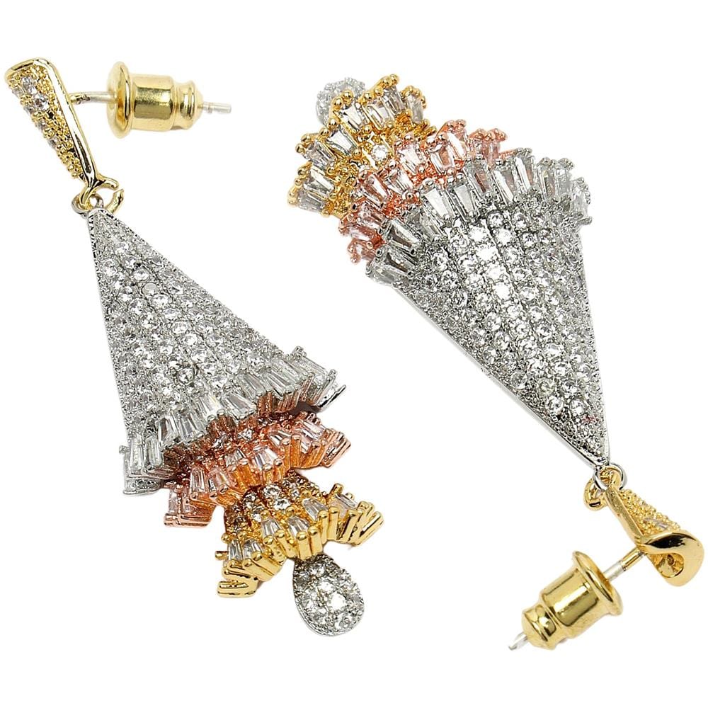 Collezione Diva Orecchini a Goccia a Lampadario in Zirconia - Foto 2