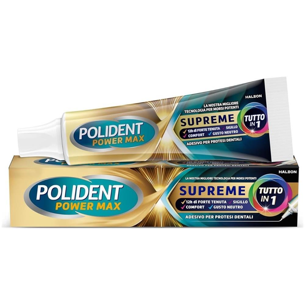 Polident Power Max Supreme Tutto in 1 Crema Adesiva Protesi 70 g - Foto 1