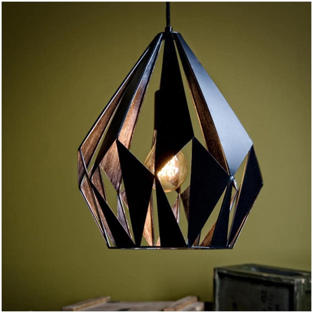 Carlton 1 49255 Lampada Da Soffitto Nera / Argento - Foto 2