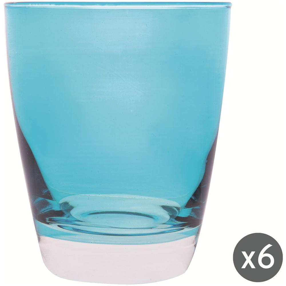 6 bicchieri Happy Colour Azzurro. - Foto 1