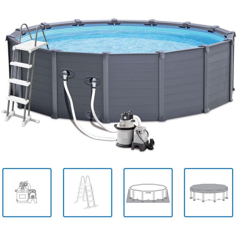 Piscina Con Pannelli In Mosaico 478 Cm Pvc 16805 L 28382gn - Foto 1