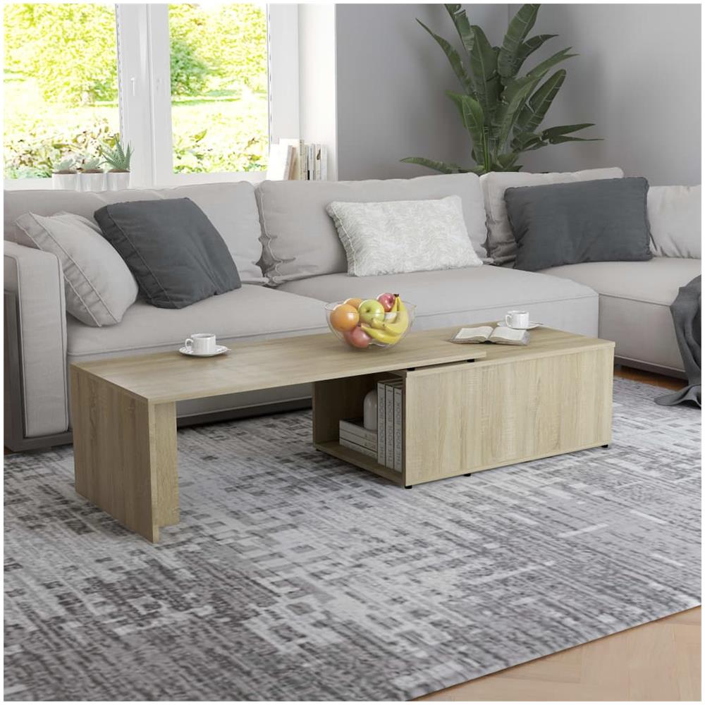 Tavolino da Salotto Rovere Sonoma 150x50x35cm Legno Multistrato - Foto 1
