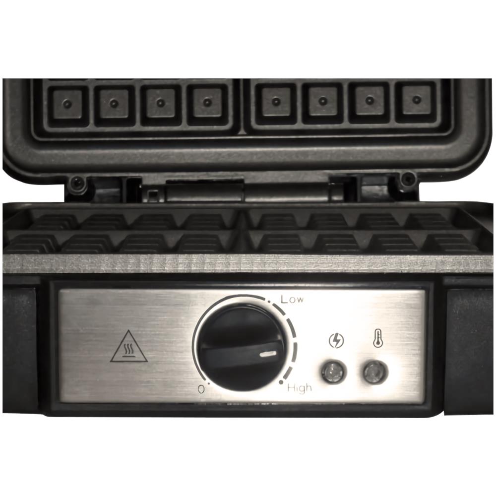 Mgo-36m Piastra Per Waffle, 4 Belgian Waffle Spesse, Piastre Antiaderenti, Regolabile 1200w - Foto 5