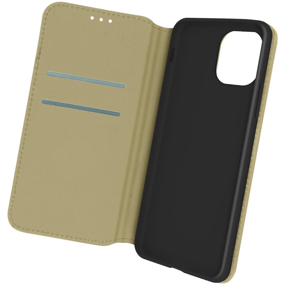 Custodia Folio Iphone 12 Pro Max Portafoglio Funzione Supporto Video Beige - Foto 1