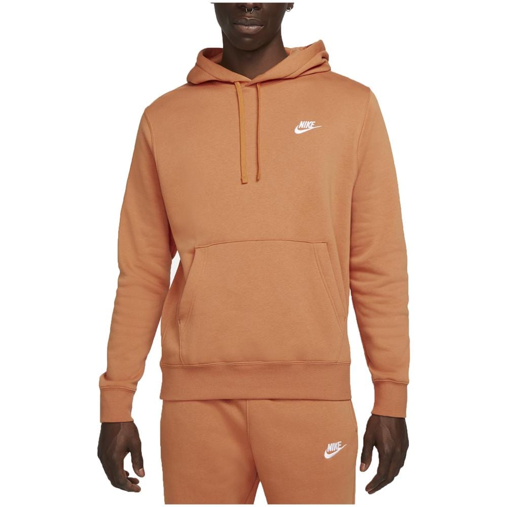 Felpa Con Cappuccio Da Uomo Club Fleece Arancione Taglia Xl Cod Bv2654-808 - Foto 1