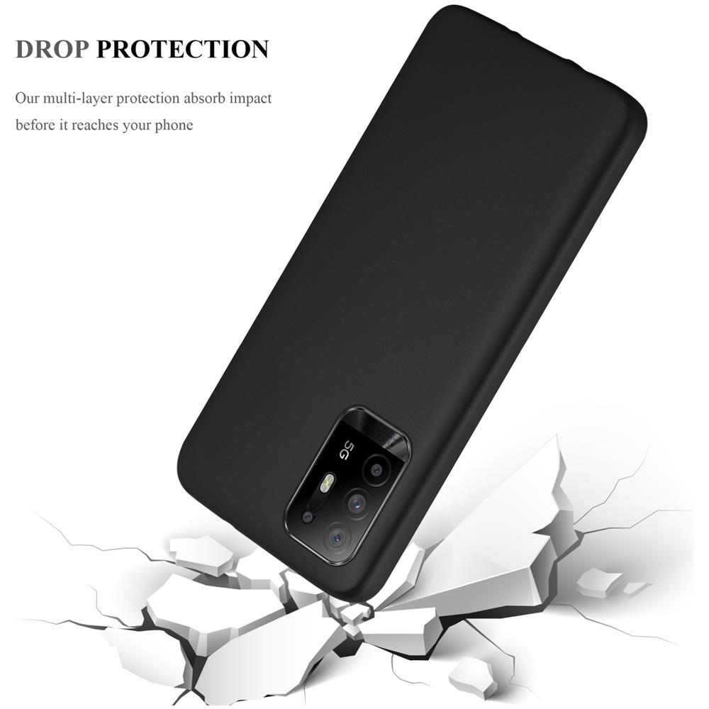 Custodia Compatibile Con Oppo A94 5g In Nero Metallico - Coperchio Protettivo In Silicone Tpu Flessibile - Foto 6