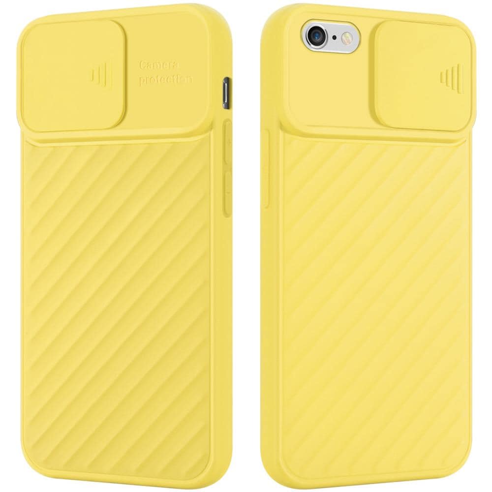Custodia Compatibile Con Apple Iphone 6 / 6s In Giallo Opaco - Coperchio Protettivo In Silicone Tpu Flessibile E Con Protezione Per La Fotocamera - Foto 1