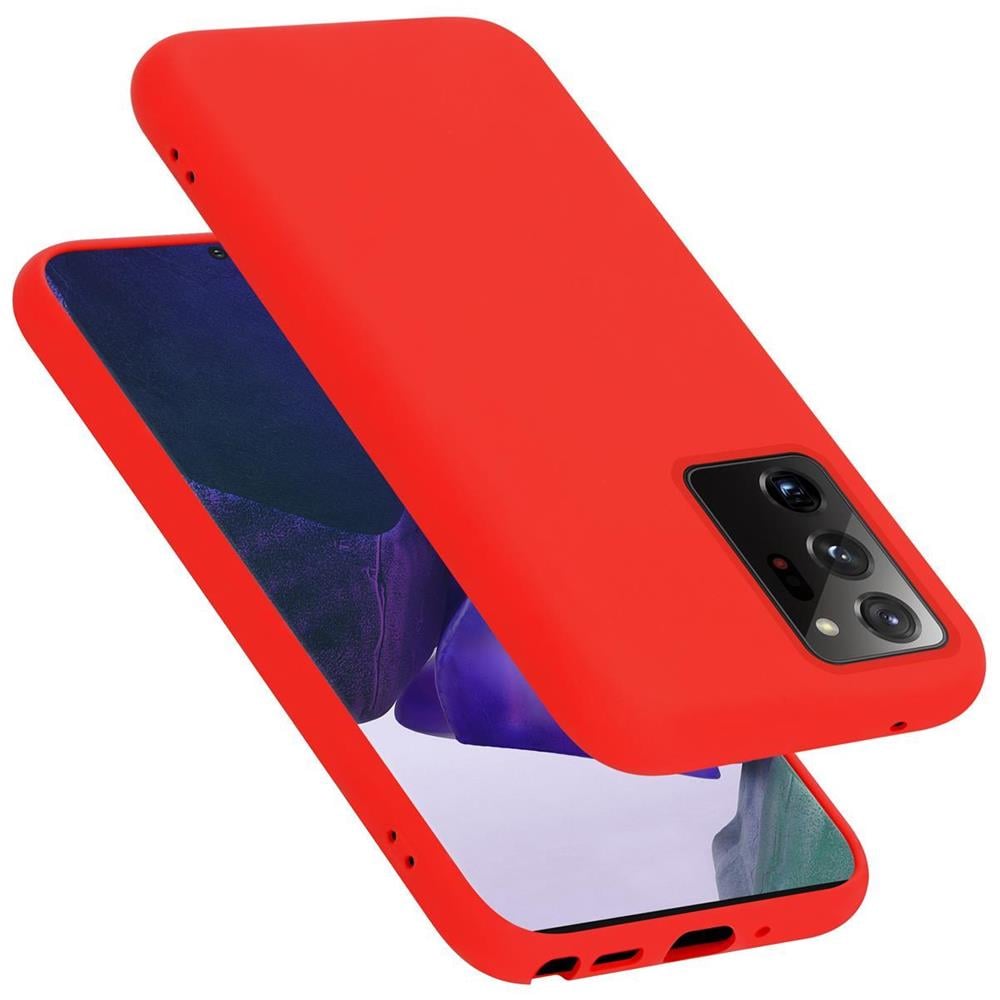 Custodia Compatibile Con Samsung Galaxy Note 20 Ultra In Liquid Rosso - Coperchio Protettivo In Silicone Tpu Flessibile - Foto 1