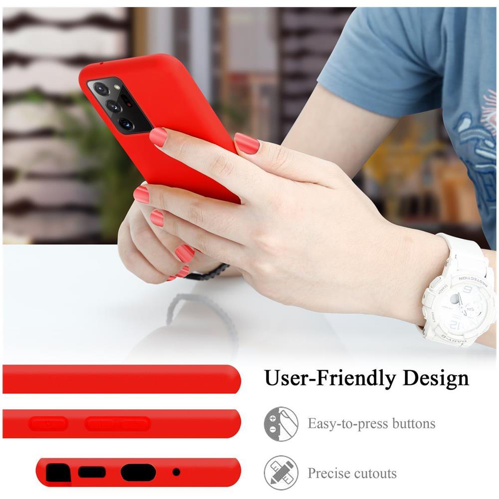Custodia Compatibile Con Samsung Galaxy Note 20 Ultra In Liquid Rosso - Coperchio Protettivo In Silicone Tpu Flessibile - Foto 7