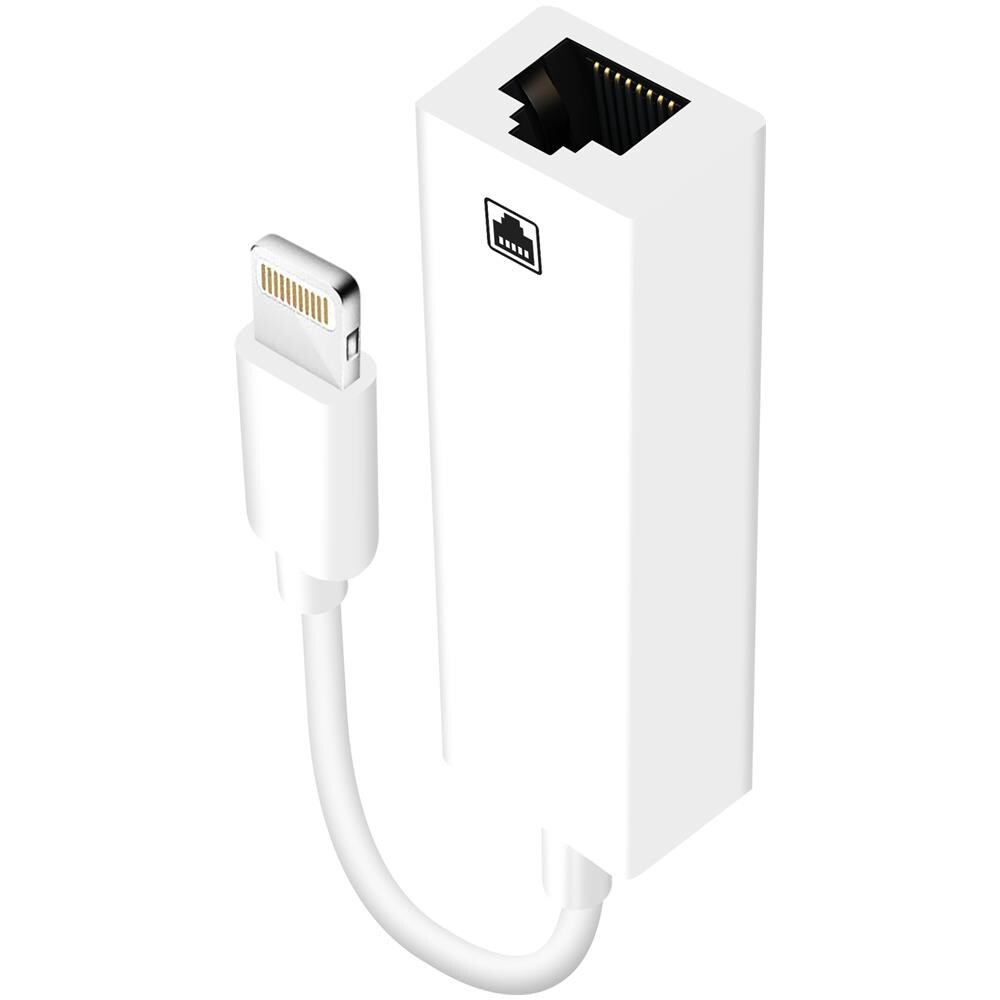 Adattatore Ethernet Da Rj45 A Lightning Per Iphone E Ipad, 100 Mbps, Bianco - Foto 2