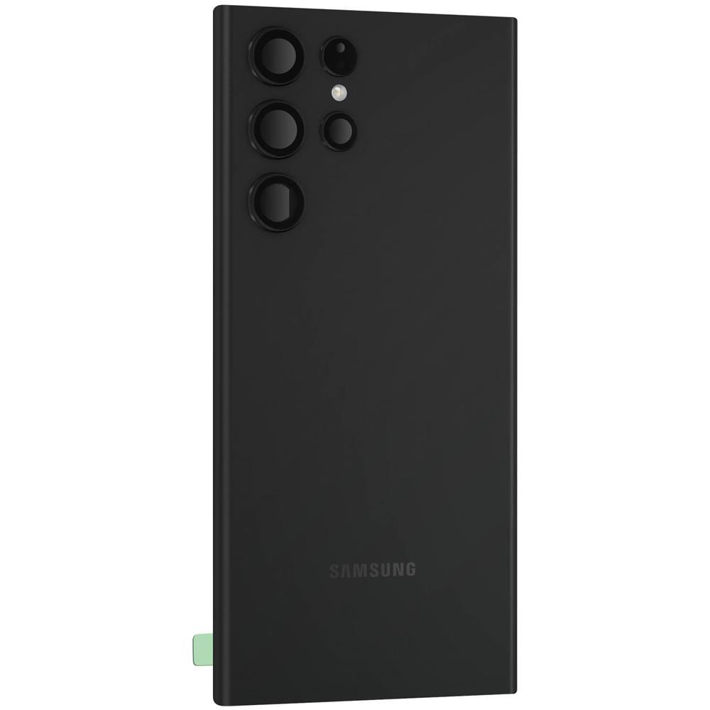 Copribatteria Per Samsung Galaxy S22 Ultra Compatibile Con Lente Protettiva Nero - Foto 1