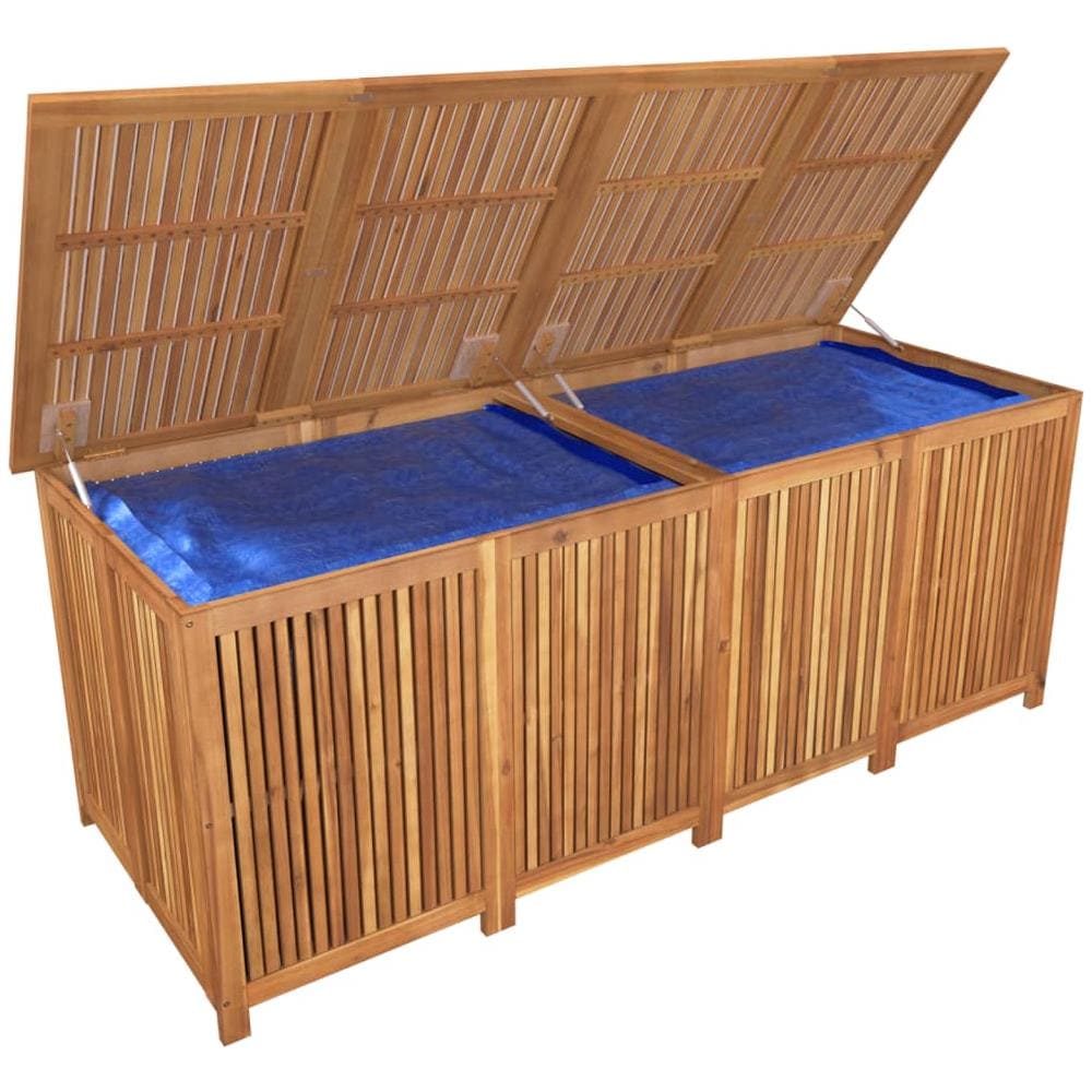 Contenitore Da Giardino 200x80x75cm In Legno Massello Di Acacia - Foto 3