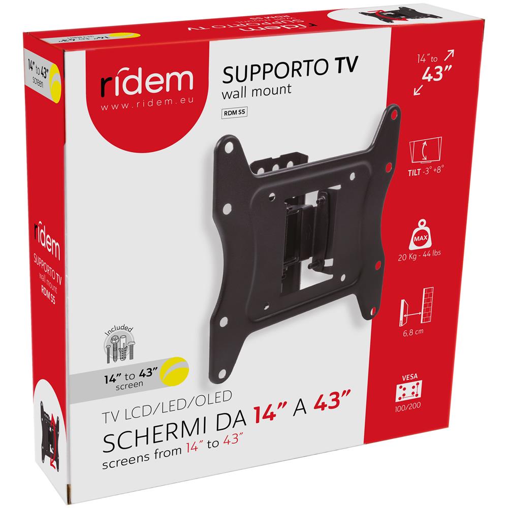 Supporto per TV da 14" a 43" inclinabile - Foto 2