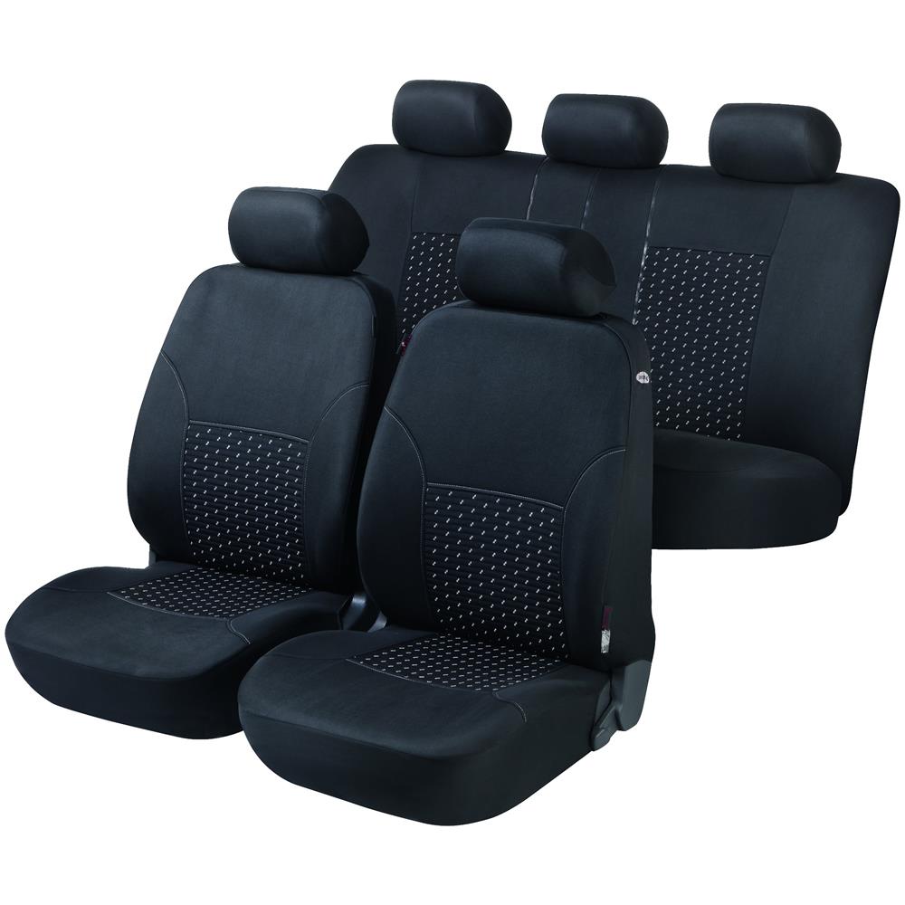 Coprisedili Auto Dotspot Grigio Nero Premium Set - Foto 1