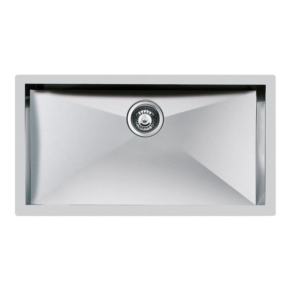Lavello 1 Vasca 850x505 Mm Quadra Sottotop Inox Spazzolato Cod. 1218850 - 1218 850 - Foto 3