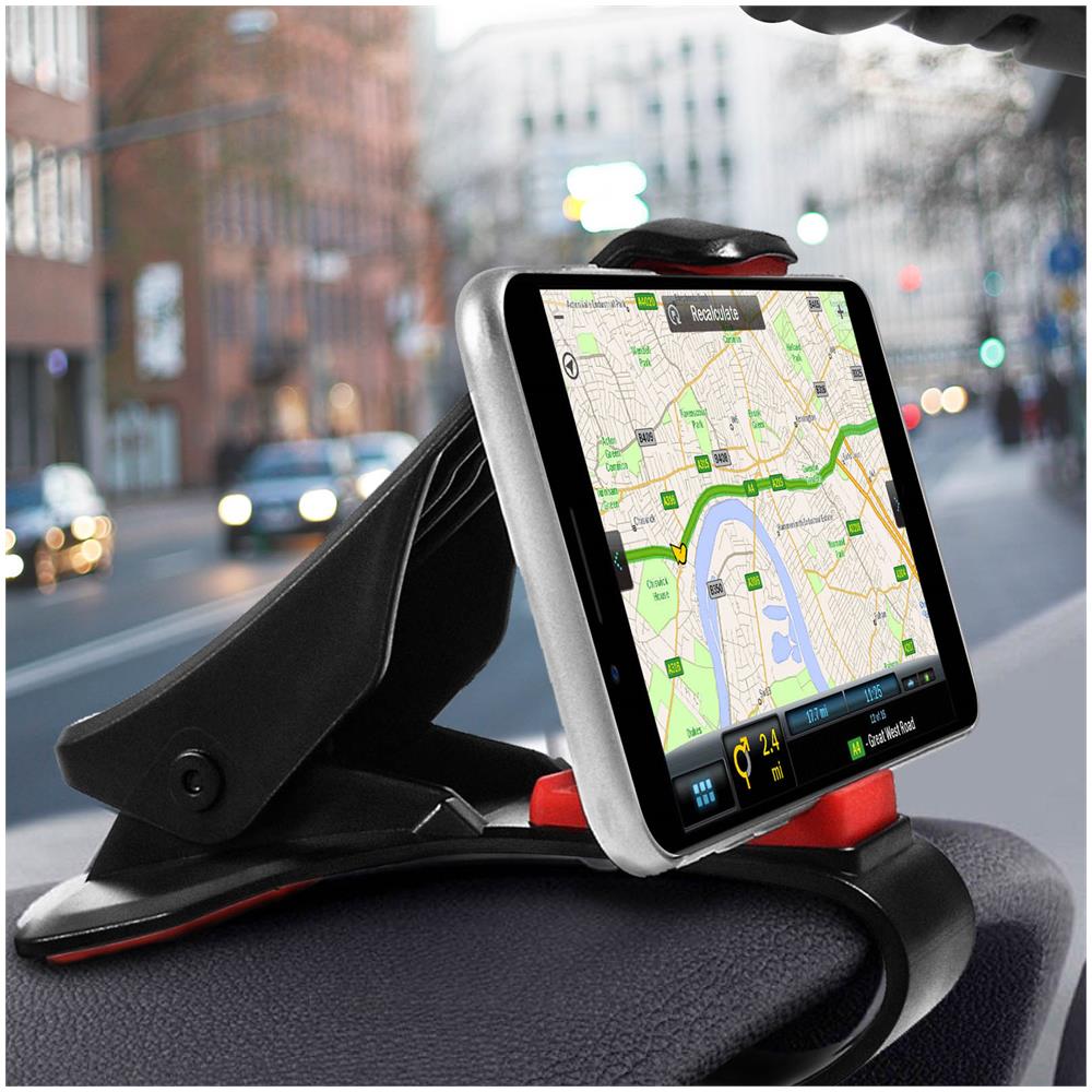 Supporto Auto Smartphone Universale Quadrante + Clip A Pinza - Foto 2