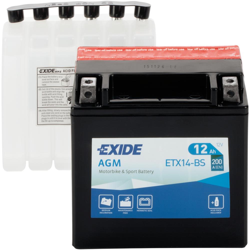 Exetx14bs Batteria 12v Bike Agm 12 Ah 200 A - Foto 3