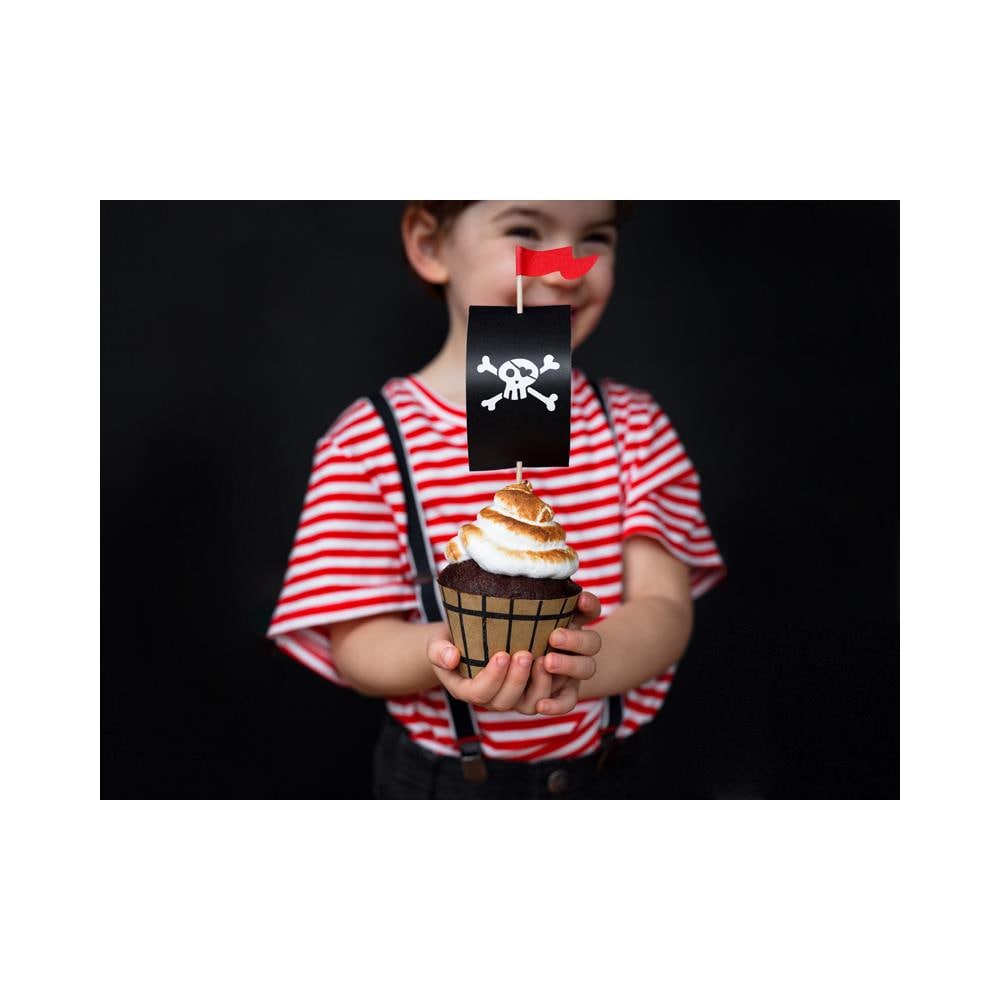 Partydeco - Kit Decorazioni Per Cupcakes Tema Pirati - Foto 2