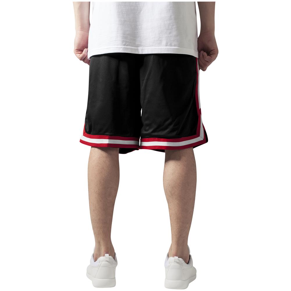 Stripes Mesh Shorts Article Tb243 - Nero-rosso M - Foto 2
