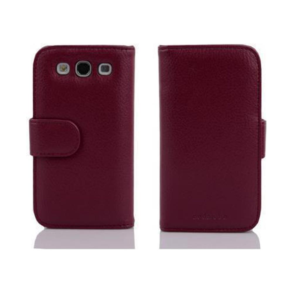 Custodia Libro Per Samsung Galaxy Win In Porpora - Con Vani Di Carte E Funzione Stand Di Similpelle Strutturata - Portafoglio Cover Case Wallet Book Etui Protezione - Foto 2