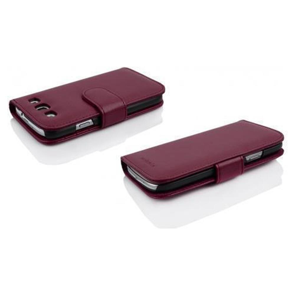 Custodia Libro Per Samsung Galaxy Win In Porpora - Con Vani Di Carte E Funzione Stand Di Similpelle Strutturata - Portafoglio Cover Case Wallet Book Etui Protezione - Foto 3