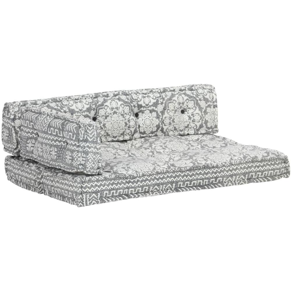 Cuscino Per Divani Pallet Grigio Chiaro In Tessuto Patchwork - Foto 8