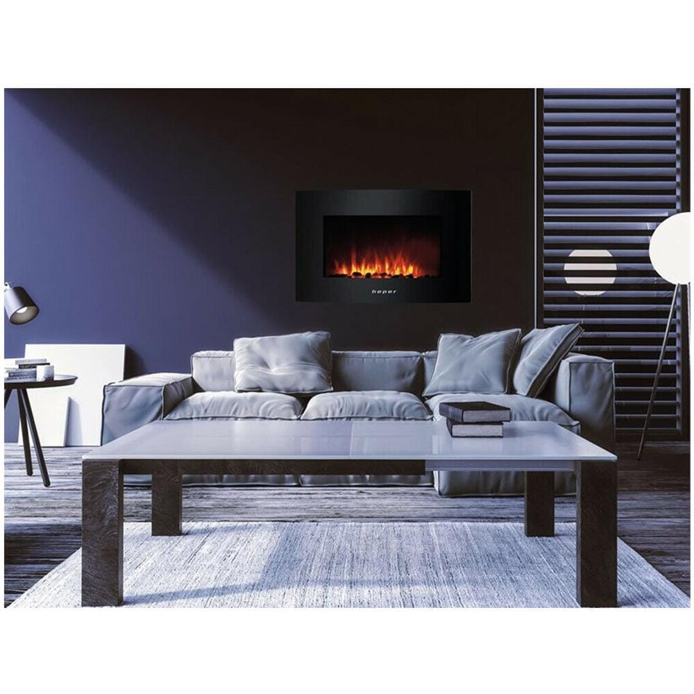 Caminetto Camino Focolare Elettrico Con Fiamma Led Riscaldamento Freddo - Foto 2