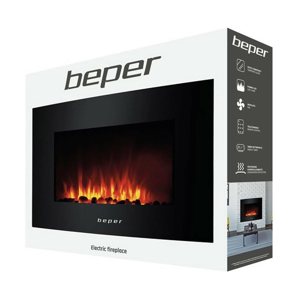 Caminetto Camino Focolare Elettrico Con Fiamma Led Riscaldamento Freddo - Foto 5