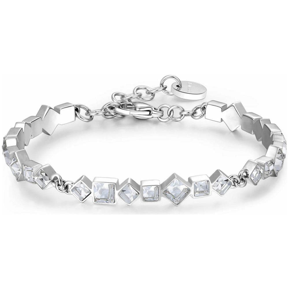 Bracciale Donna Symphonia Semirigido In Acciaio Con Cristalli Bym65 - Foto 1