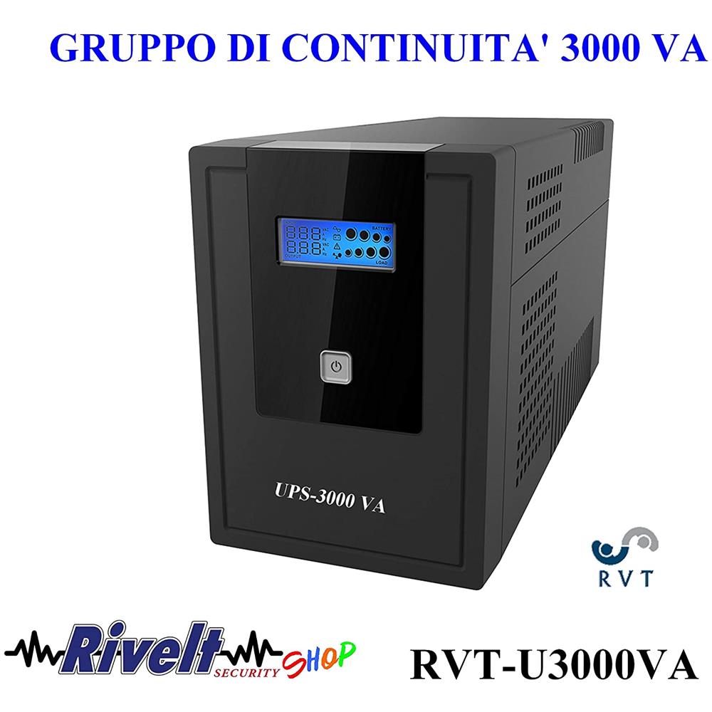 Ups3000 Va Rvt-u3000va Line Interactive Gruppo Di Continuità Con Lcd 4 Prese Sciuco 3000 Va Di Potenza Display Grande E Luminoso - Foto 2