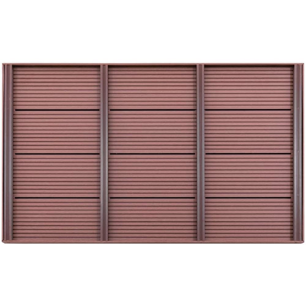 Pedana per Doccia Solare Marrone 101x63x5,5 cm in WPC - Foto 2