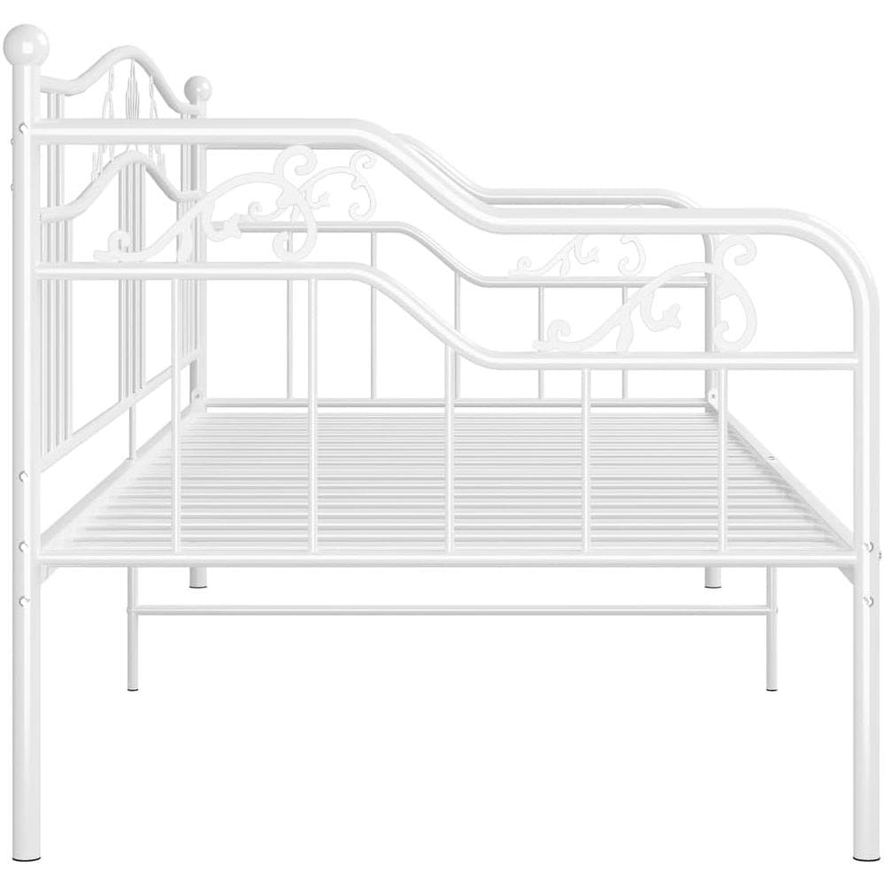 Telaio Divano Letto Bianco In Metallo 90x200 Cm - Foto 8